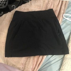 Small black skort